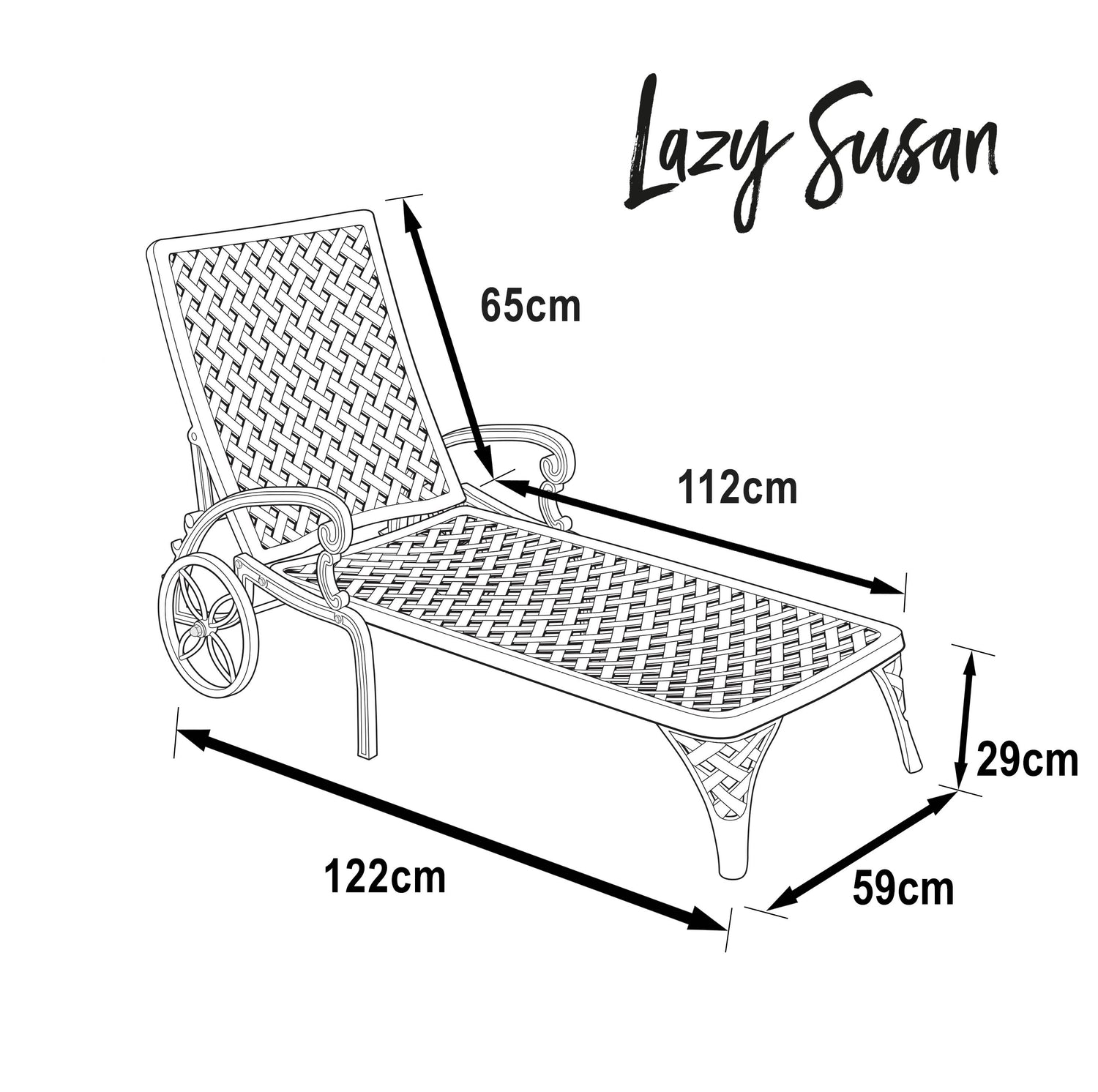 Stella Lounger - Slate