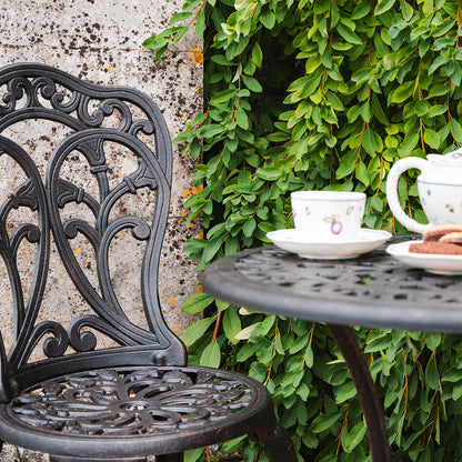 Tulip Bistro Set 2 Seater Set - Antique Bronze