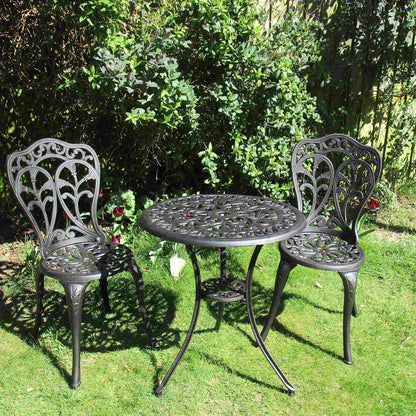 Tulip Bistro Set 2 Seater Set - Antique Bronze