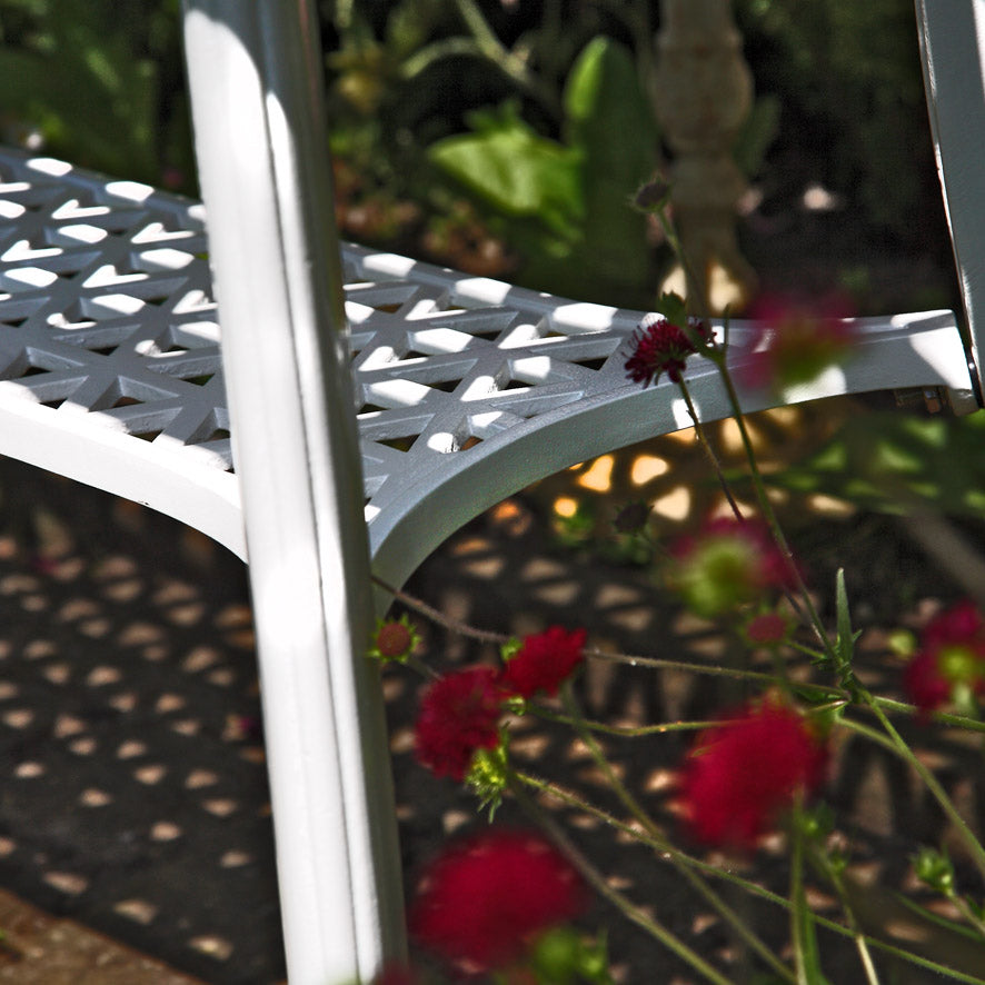 BBQ Table 2 Seater Set - White