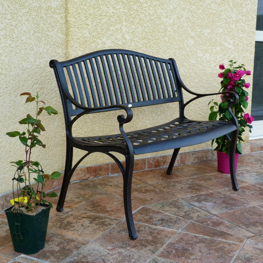 Grace Bench - Antique Bronze