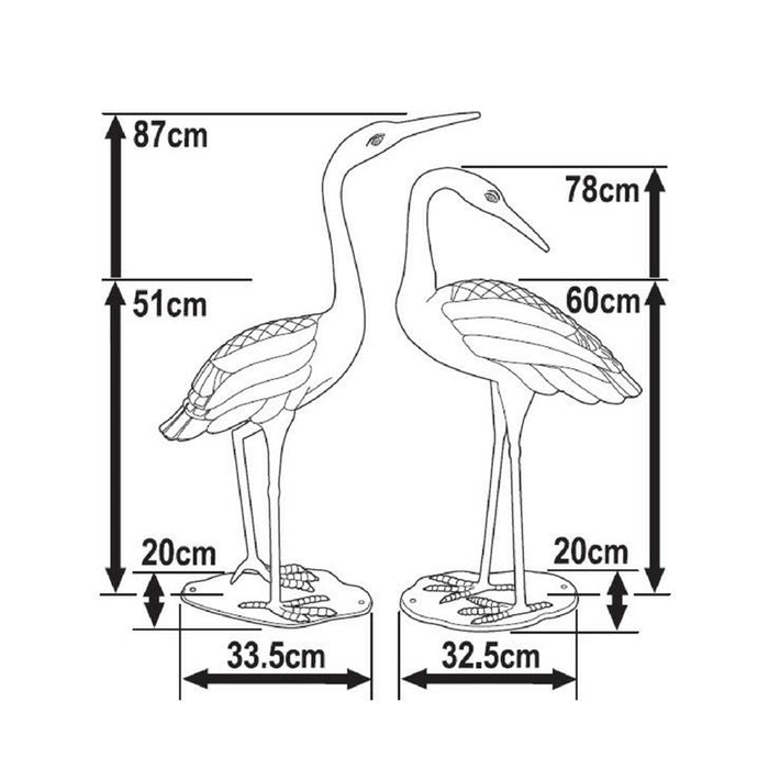 Crane Pair - White