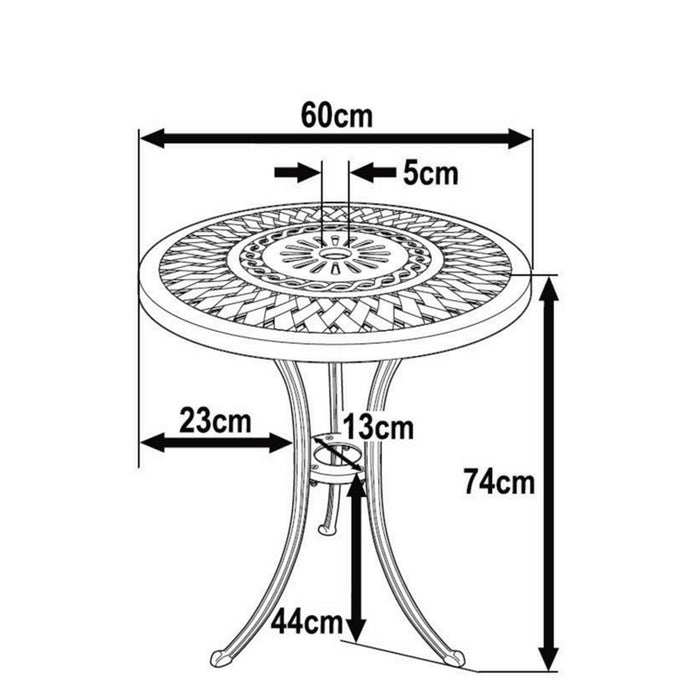 Eve Bistro Table - White