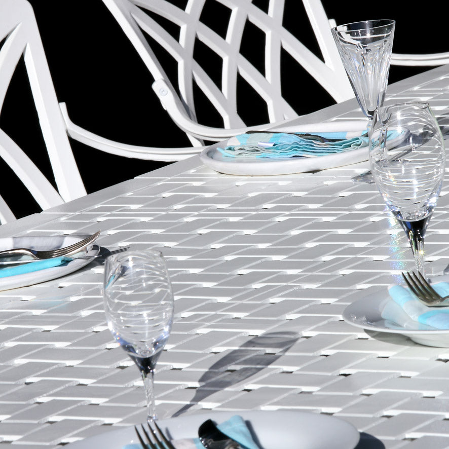 Isabelle Table 12 Seater Set - White