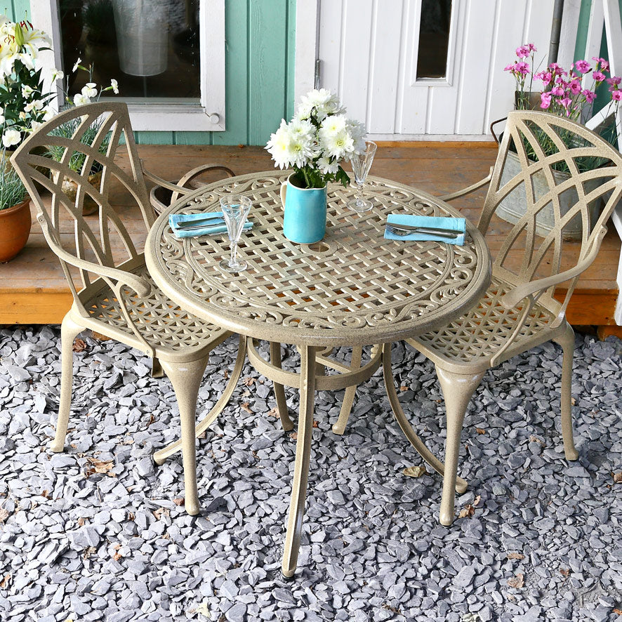 Hannah Table 2 Seater Set - Sandstone