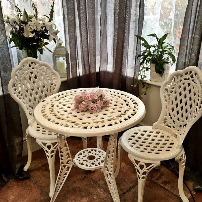 Ivy Bistro Set Table &amp; 2 Chairs - White