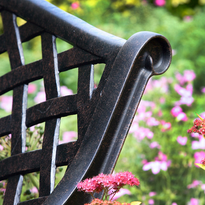 Jasmine Bench - Antique Bronze