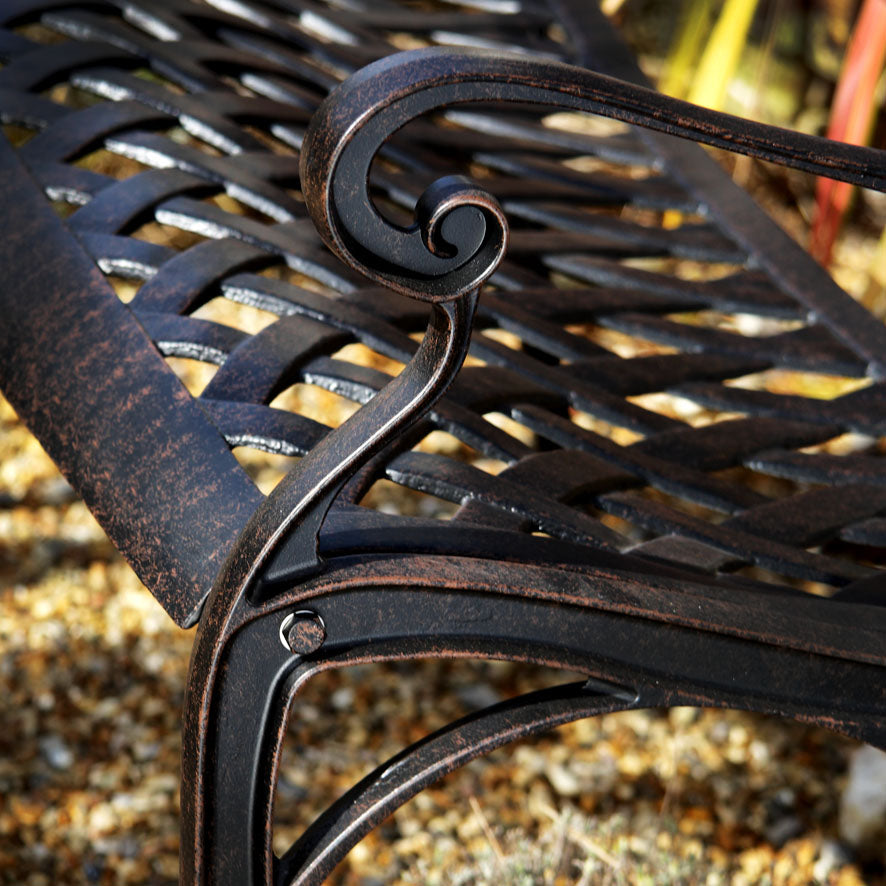 Rose Bench - Antique Bronze