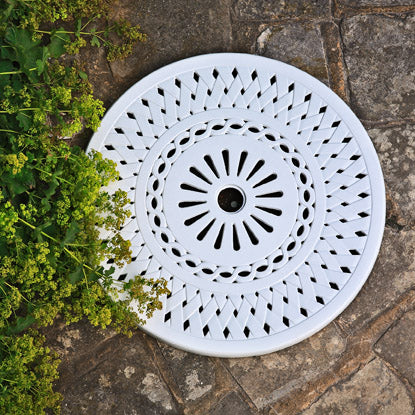 Lazy Susan Lattice 90cm - White