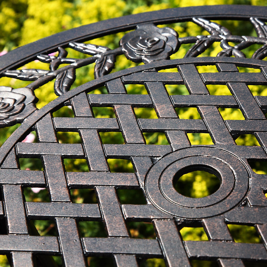 Rose Bistro Table - Antique Bronze