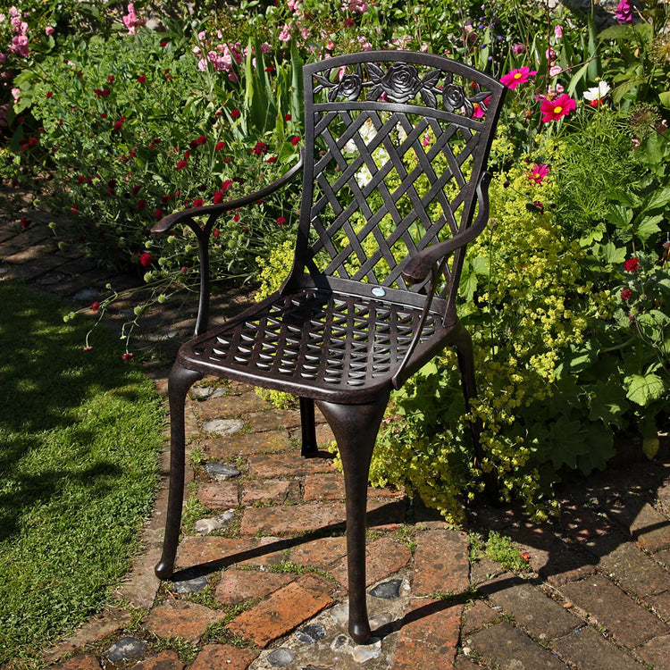 Rose Chair - Antique Bronze