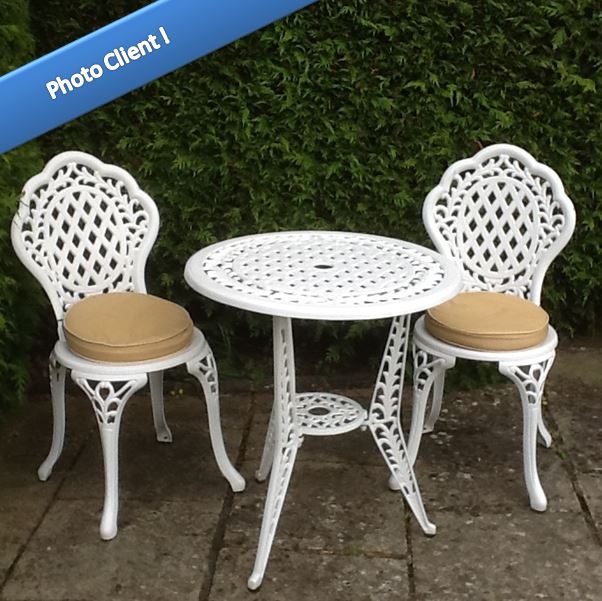 Ivy Bistro Set Table &amp; 2 Chairs - White