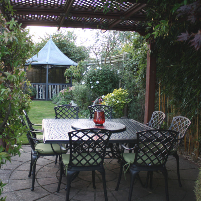 Tanya Table 8 Seater Set - Antique Bronze