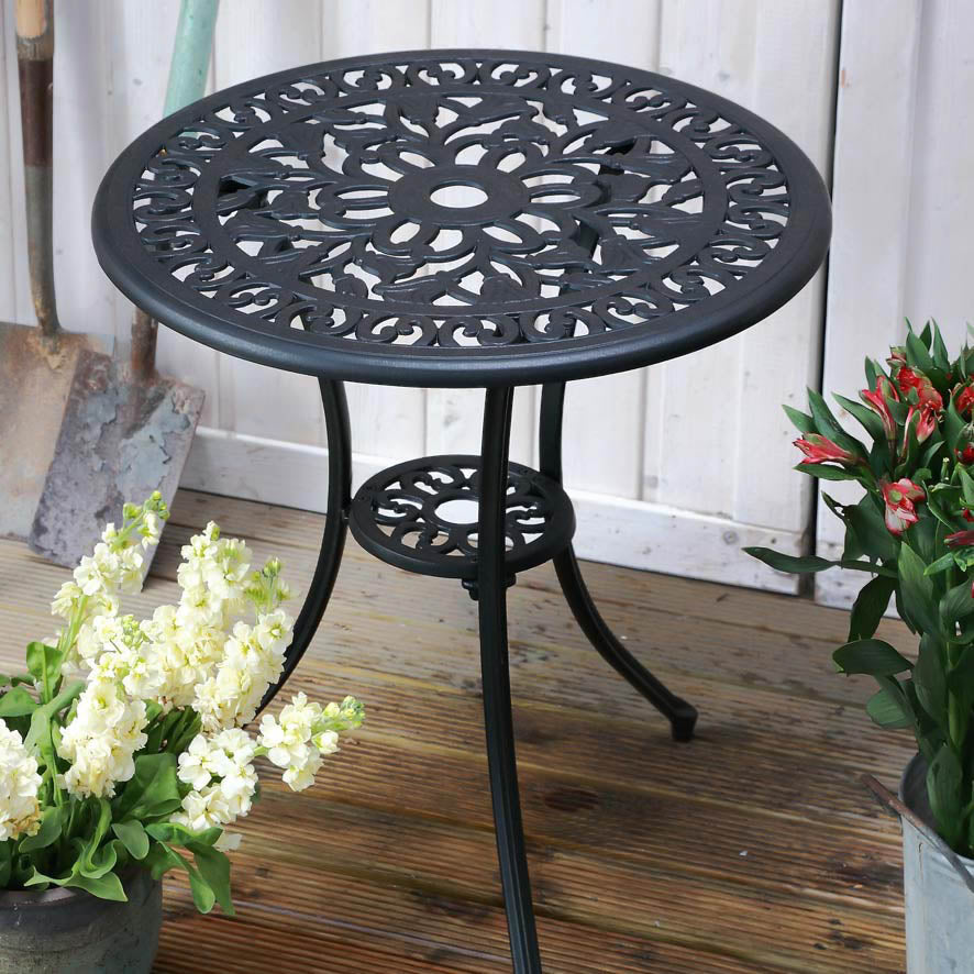 Tulip Bistro Table - Antique Bronze