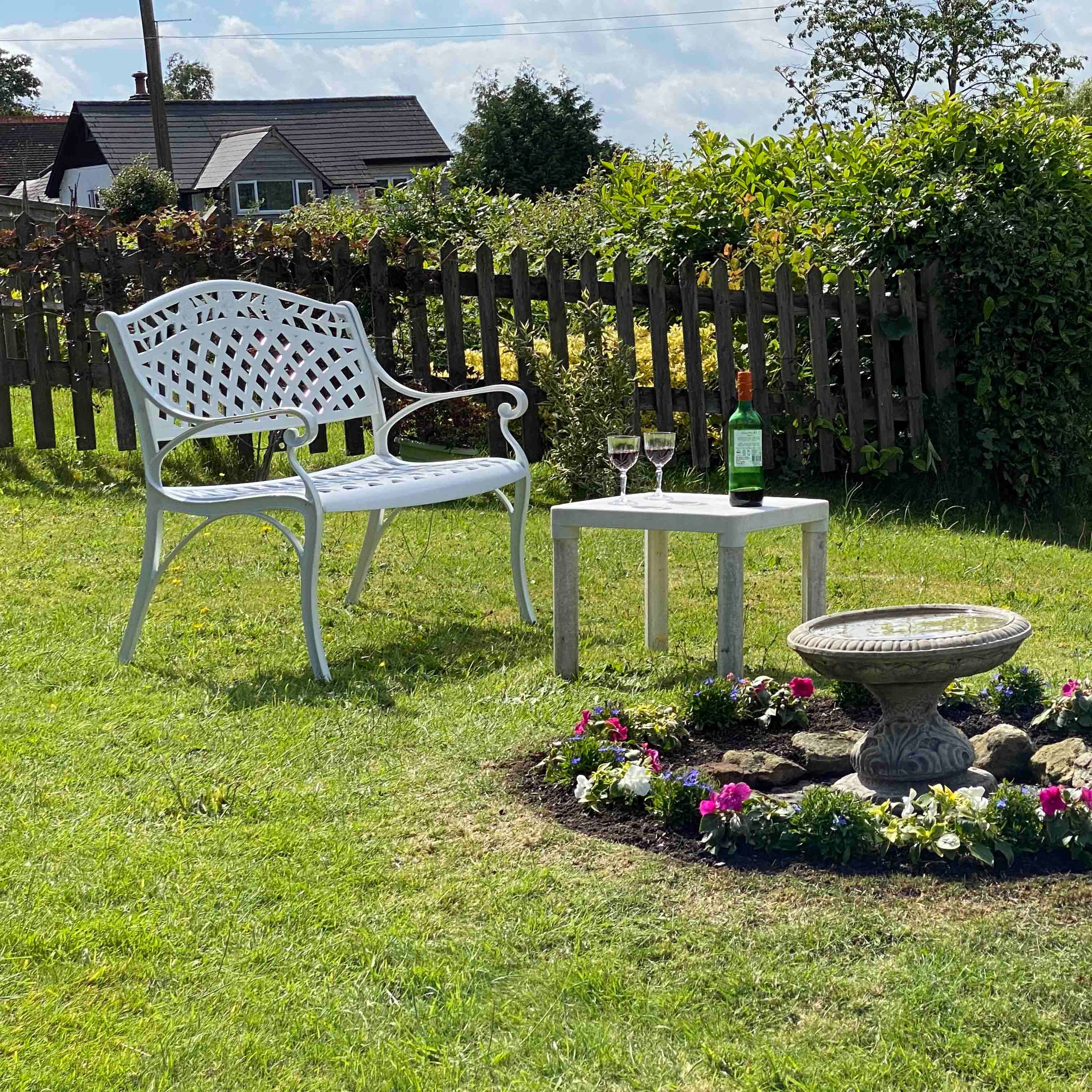 Rose Bench - White