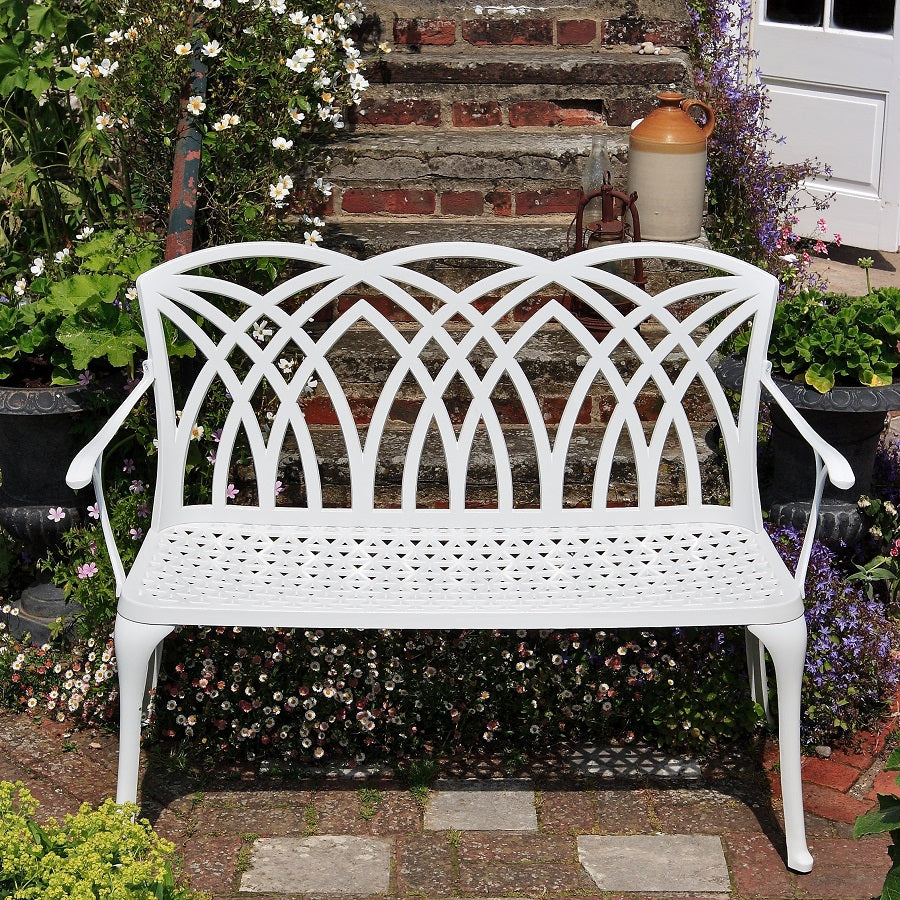 April Bench - White