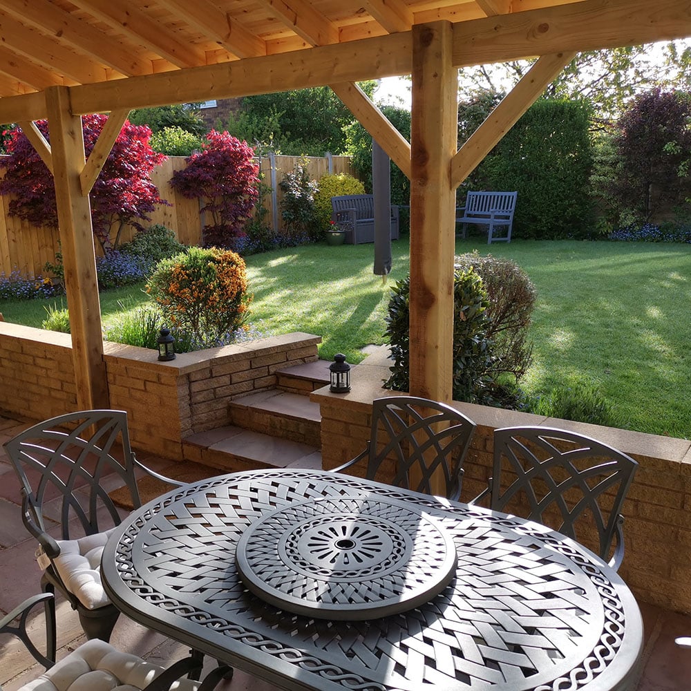 What are the advantages of a covered patio?