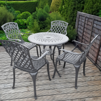 Preview: Anna Table - Slate (4 seater set)