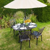 Preview: June Table - Antique Bronze (4 seater set)