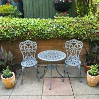 Preview: Tulip Bistro Set - Slate (2 seater set)