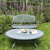 Preview: Bella Table - Slate Grey (2 seater set)